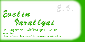 evelin varallyai business card